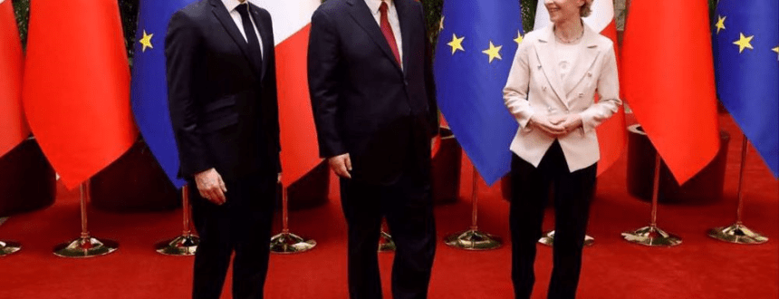 Guerra in Ucraina: è nato “un nuovo ordine mondiale” Macron Xijin ping Ursula Von de 860x330
