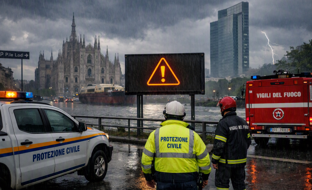 allerta meteo Allerta meteo in Lombardia, temporali e grandine colpiscono il Nord Allerta meteo e1787211413808 1024x623