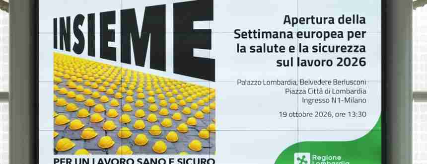 sicurezza sul lavoro Sicurezza sul lavoro, al via la Settimana europea 2026 Sicurezza Lavoro 860x330